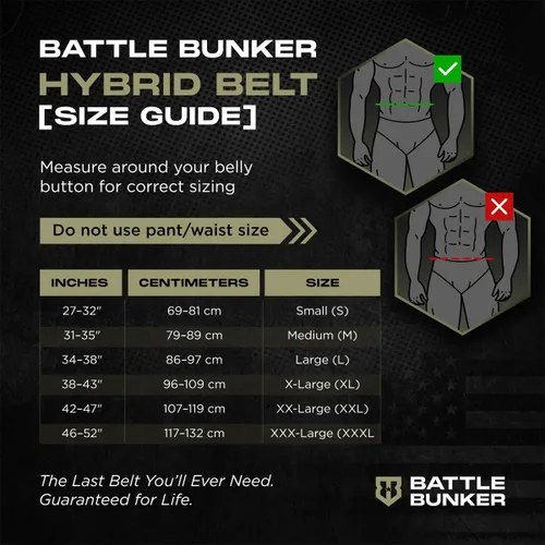 Miniatura 8 de Battle Bunker Cinturón híbrido – Cinturón de levantamiento de pesas autoblocante para un máximo apoyo y estabilidad – Cinturones de gimnasio