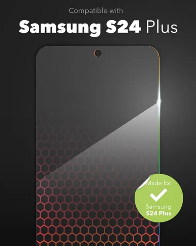Miniatura 2 de ZAGG InvisibleShield Fusion XTR3 - Protector de pantalla para Samsung Galaxy S24+, polímero híbrido, impacto hexiom, filtro de luz azul avanzado