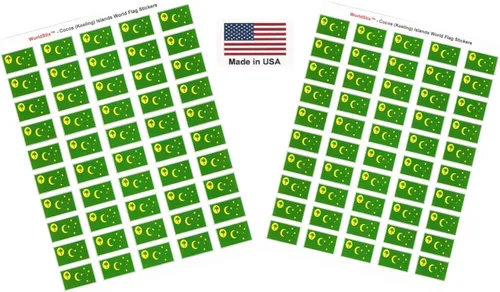 Miniatura 203 de 100 calcomanías de la bandera de Alaska; 1.5" x 1" hechas en Estados Unidos, calcomanías autoadhesivas de la bandera del estado para álbumes