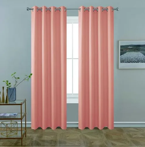 BT251 CAITLYN - CORTINA DE JACQUARD - ROSA POLVADORA 63"