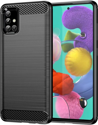 Miniatura 84 de Funda EUAGVQY para Samsung A70 Galaxy A70, Funda de Fibra de Carbono de TPU Blanda Antideslizante Duradera y Ligera, Funda Protectora para Samsung
