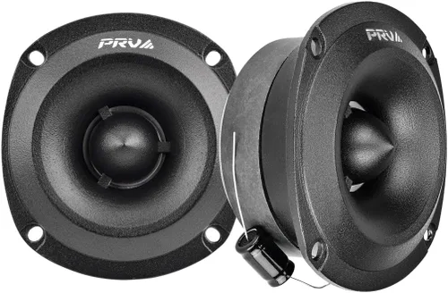 PRV AUDIO Super Tweeters para audio de coche, 3.5 pulgadas, par de tweeter de bala de 240 vatios, tweeter PRV TW350Ti-4 Slim Titanium Bullet PRO