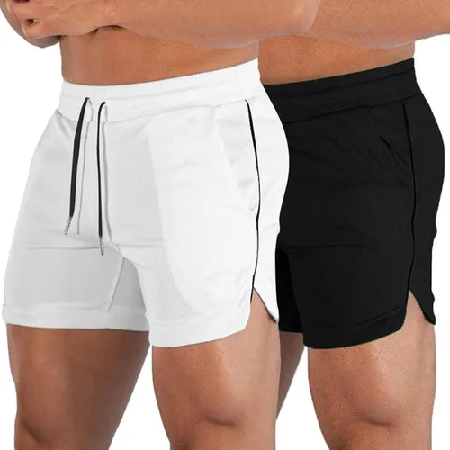 Miniatura 12 de EVERWORTH Pantalones cortos deportivos para hombre, pantalones cortos de entrenamiento para gimnasio, pantalones cortos casuales para correr