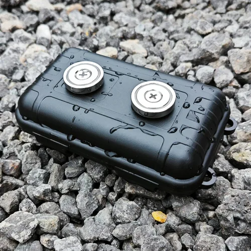 Miniatura 10 de Llavero magnético grande de 7.3 x 4.2 pulgadas para debajo de los camiones, soporte para llaves de automóvil, caja magnética resistente para llaves