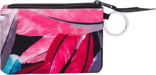 Miniatura 6 de Foryee - Cartera con cremallera y ventana para identificación hecha de lona de algodón