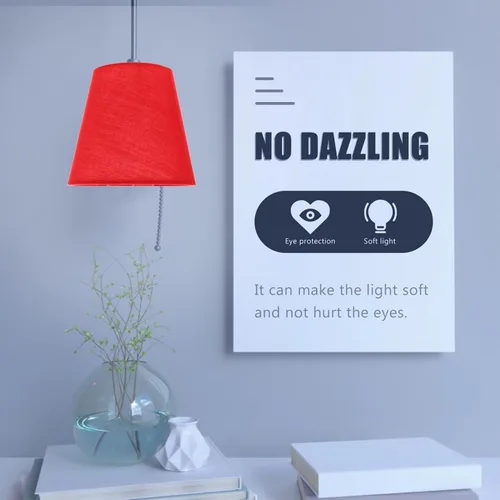 Miniatura 8 de DOITOOL Pantalla de tambor para lámpara de mesa, lámparas de pie, pantalla de lámpara de araña, pantalla de lámpara de arpillera de granja, pantalla