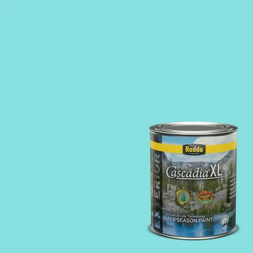 Miniatura 74 de Rodda Paint CASCADIA XL - Pintura satinada e imprimación para exteriores en uno, cuarto de galón, idea abstracta
