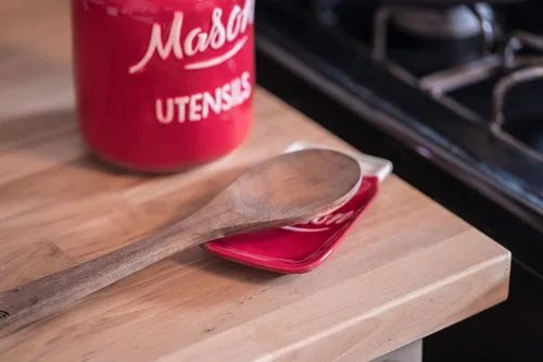 Miniatura 9 de Farmhouse - Juego de recipientes para la cocina, soporte para utensilios de cocina de cerámica, soporte para cucharas, bonito tarro de galletas