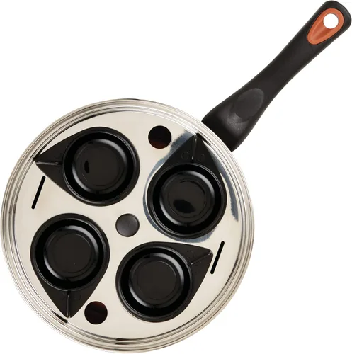 Miniatura 6 de Farberware Glide Escalfador de Huevos Antiadherente de Cerámica Cobreada con Tapa, 8 Pulgadas, Negro - 10654