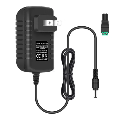 Miniatura 13 de Fuente de alimentación de 12 V, fuente de alimentación de 12 voltios 3A 36 W CC con interruptor de encendido y apagado, adaptador de corriente LED