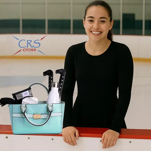 Miniatura 55 de CRS Cross Rink Side Tote. Ice Skating Accessory Bag-Figure Skating, Roller, Inline Skaters, Dance, Cheer.Organizes Guards Water Bottle Phone