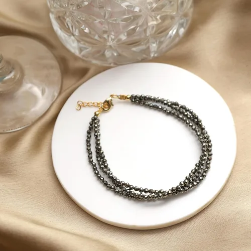 Miniatura 18 de Gempires Natural Multi Strand Beaded Bracelets Lightweight Handmade Gemstone Jewelry Hypoallergenic 8 Inch Gold Plated Stylish Everyday Wear Jewelry