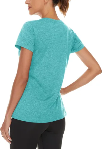 Miniatura 2 de TACVASEN Camisetas de manga corta para mujer, ligeras, de secado rápido, para senderismo, para exteriores