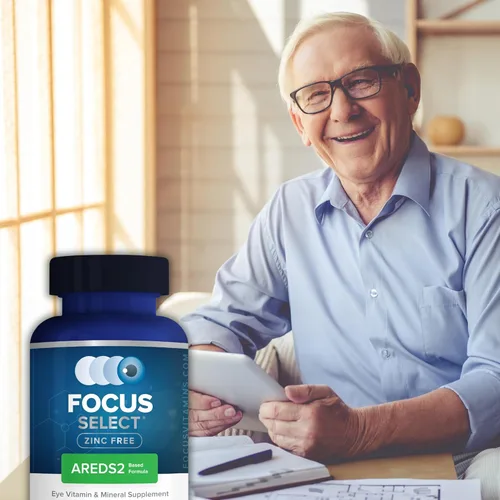 Miniatura 5 de Focus Vitamins Fórmula libre de zinc Focus Select 180 cápsulas de gel blando Fórmula basada en AREDS2 Vitamina y suplemento para ojos