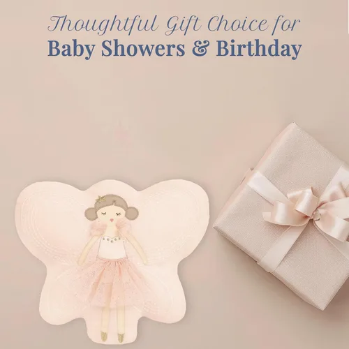 Miniatura 6 de MON AMI Almohada Decorativa con Acento de Hada – 13" x 12", Almohada de Felpa Suave Rellena para Abrazar, para Niños de Todas las Edades, Usar como