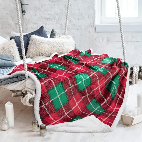 Miniatura 8 de Tirrinia Mantas y mantas de Navidad, súper suaves, cálidas y cómodas, manta de invierno para cabaña, manta temática de vacaciones, 50 x 60 pulgadas
