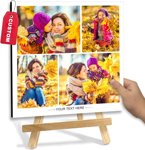 Miniatura 12 de Marco de fotos personalizado con soporte, impresión de imagen personalizada, regalos de fotos personalizados para decoración del hogar, exhibición