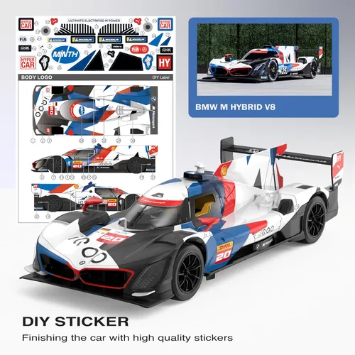 Miniatura 4 de Voltz Toys Coche RC Le Mans a escala 1/14 con licencia Le Mans Series a control remoto, modelo de auto de juguete para niños y adultos con puertas