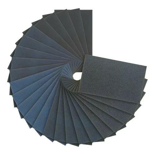 Dura-Gold Hojas de papel de lija húmedas o secas de 5-1/2 x 9 pulgadas, variedad de grano 150, 220, 320, 400, 600 (5 cada una, 25 en total) - Lijado