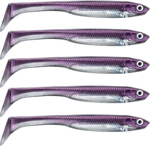 Miniatura 21 de QualyQualy Cebo de plástico suave Swimbait Paddle Tail Shad Lure Soft Bass Shad Bait Shad Minnow Paddle Tail Cebo de natación para Bass Trucha 2#