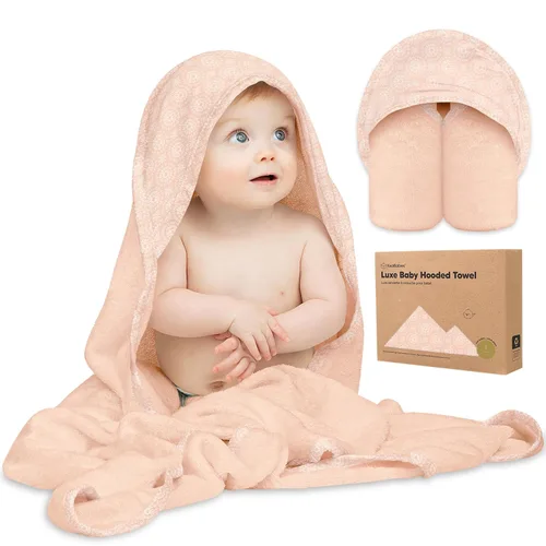 Miniatura 11 de KeaBabies Toalla de bebé con capucha para recién nacido, viscosa derivada de bambú, toallas de baño grandes con capucha para niños, niñas, niños