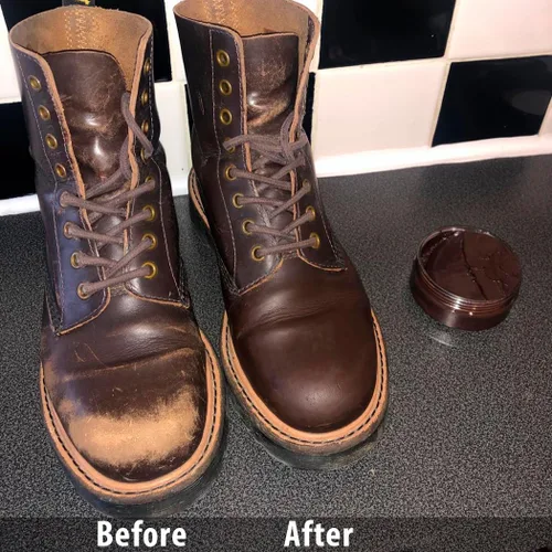 Miniatura 2 de JobSite Crema de cuero prémium para botas y zapatos, restaura, condiciona y pule - 3 onzas