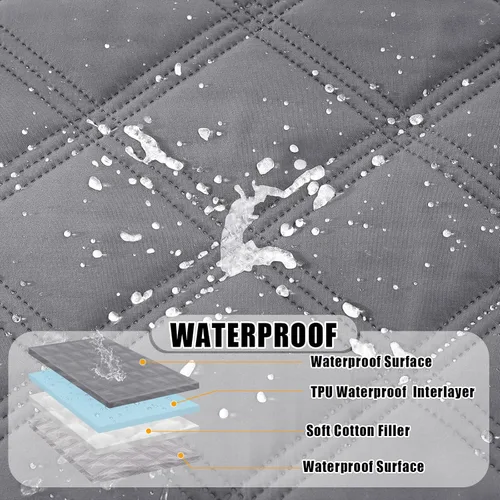 Miniatura 2 de Smiry Manta Impermeable para Cama de Perro 30x70, Manta Suave Reversible para Mascotas, Cubierta Lavable a Prueba de Fugas para Gatos y Perros