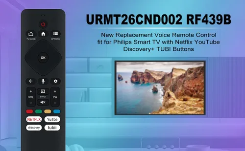 Miniatura 4 de URMT26CND002 - Control remoto de voz de repuesto para Philips Smart TV 55PUL7672/F7 55PUL7552/F7 50PUL7552/F7 643PUL7652/F7 65PUL7552 50PUL7672/F7