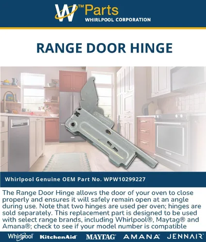 Miniatura 3 de Whirlpool WPW10299227 Bisagra para puerta de rango, multi