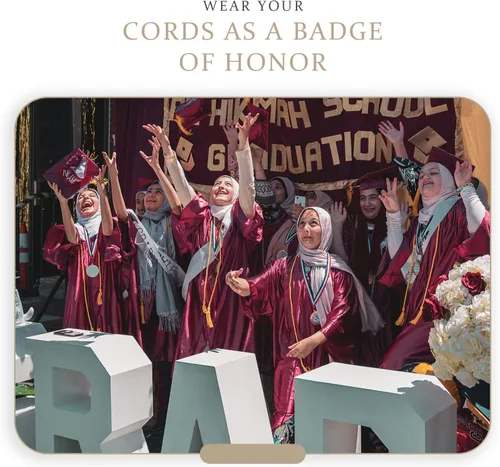 Miniatura 5 de CLERKMANS Cordón de honor de graduación de oro antiguo