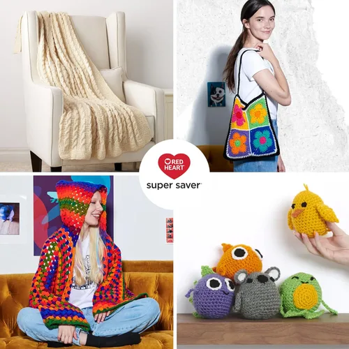 Miniatura 5 de Red Heart Hilo Super Saver, paquete de 3, estampado artístico, 3 unidades Estampado De Artista