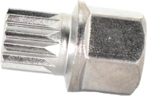 Miniatura 7 de TEMO Llave de extracción de tornillo de tuerca de bloqueo de rueda de 11/15Pt Socket antirrobo S3054 para vehículos BMW