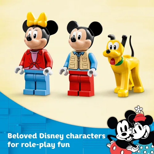 Miniatura 7 de LEGO Disney Mickey Mouse y Minnie Mouse 10777 - Juguete de construcción con furgoneta, coche y figura de Pluto, para niños de 4 años