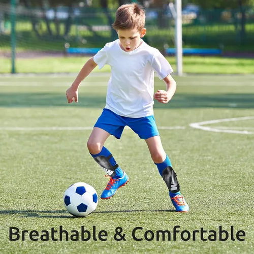 Miniatura 7 de Shin Guards Soccer Youth Kids - Shin Guard for Boys Girls Teenagers Toddler 2-18 Years Old - Football Shin Pads Protection Equipment with Adjustable