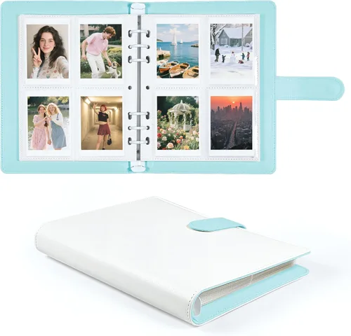 Miniatura 9 de Carpeta para tarjetas fotográficas A5 Kpop con 30 páginas de tarjetas de 4 bolsillos, Carpeta A5 de 6 anillos álbum coleccionador de tarjetas