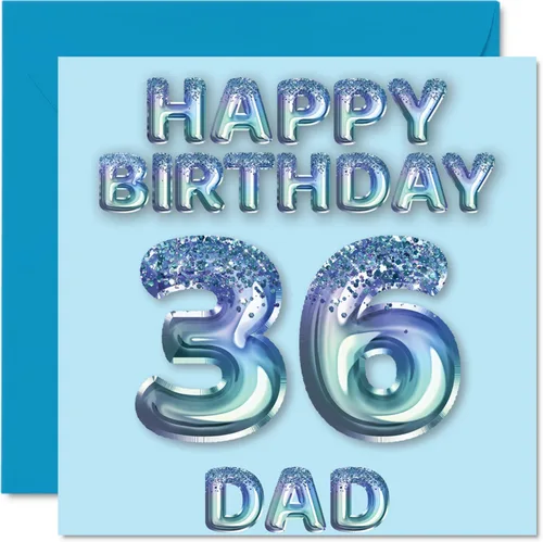 Miniatura 30 de Stuff4 Tarjeta de primer cumpleaños para niños, globo de fiesta con purpurina azul, tarjetas de feliz cumpleaños para niño de 1 año, nieto, hijo, 57