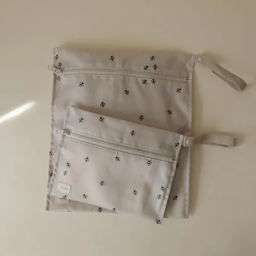 Miniatura 2 de mushie - Bolsas resistentes al agua para artículos húmedos Bolsas reutilizables grandes y pequeñas para artículos de bebé y viajes Bolsillos