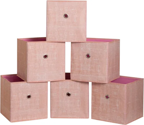 Miniatura 52 de Cubos de Almacenamiento Plegables Negros Contenedores, Cubos de Almacenamiento de Tela de 11 Pulgadas, Cajas de Almacenamiento de Tela, Cubos