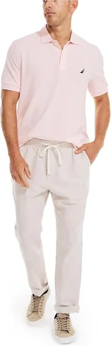 Miniatura 6 de Nautica Pantalón de lino con cordón de ajuste clásico para hombre