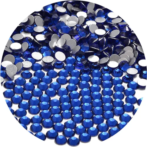 Miniatura 92 de NCB 288 diamantes de imitación de cristal redondos para arte de uñas, con parte trasera plana, para hacer accesorios de bricolaje, zapatos, ropa