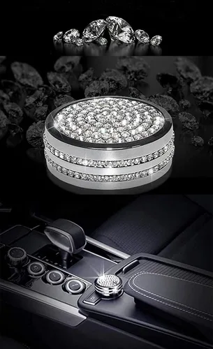 Miniatura 8 de CONGCONG para Mercedes Benz Cubierta de Control de Medios Interior Bling Accesorios de Cristal Compatible con Accesorios Mercedes-Benz