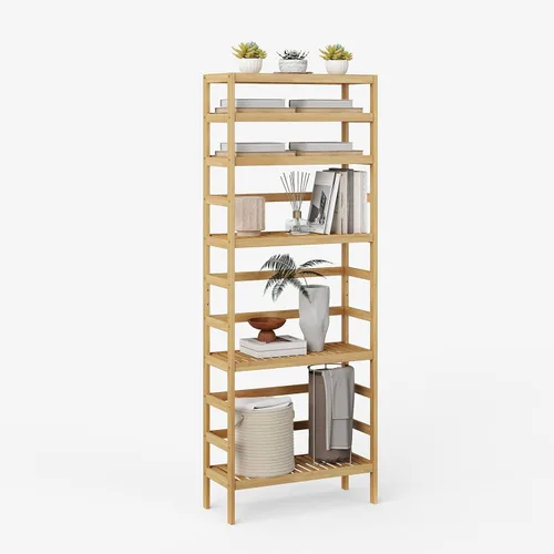 Miniatura 11 de estante de bambú para baño, soporte de almacenamiento multifuncional de 3 niveles, para baño, cocina y sala de estar, soporte para plantas y flores