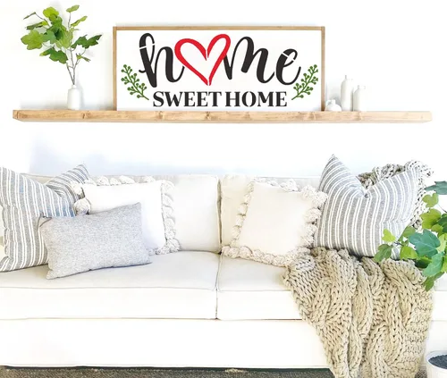 Miniatura 8 de Plantillas de bienvenida para manualidades, plantilla de bienvenida reutilizable para letrero de madera, plantillas de 12 pulgadas para pintar