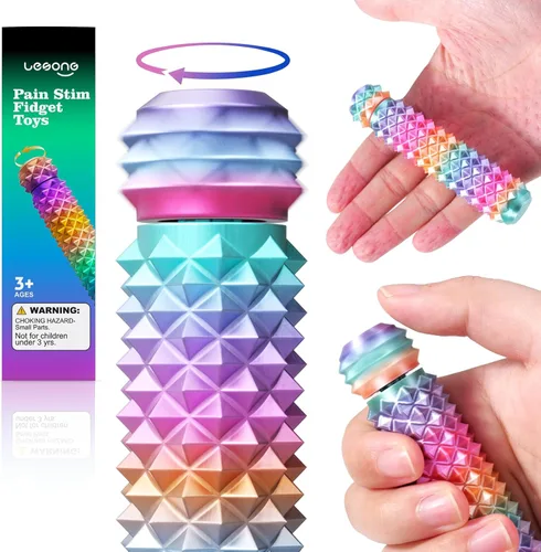 Juguetes Fidget de Estimulación del Dolor para Adultos: Grippie con Pinchos Giratorios para Alivio de la Ansiedad - Juguetes Sensoriales para