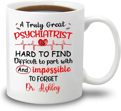 Miniatura 26 de Taza de café personalizada, regalo para graduación de psicólogo, My Degree in Psychology Makes Me Hight Qualified To Judge Everyther, taza de café