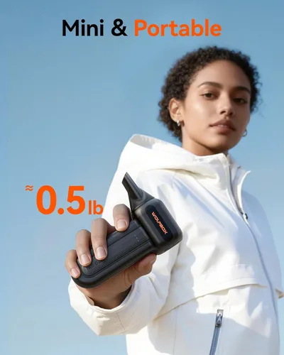 Miniatura 5 de WOLFBOX Plumero de aire comprimido MF60 y MF70, 110000 rpm, soplador de aire inalámbrico recargable ajustable de 3 velocidades con carga rápida