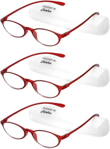 Miniatura 7 de Calabria 719 Flexie Gafas de Lectura Flexibles Ovaladas para Hombres y Mujeres Elegantes Plegables Lectores Ligeros Montura TR 90 Gafas Duraderas