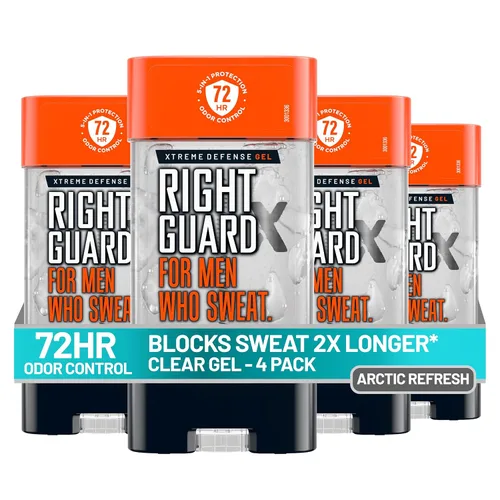 Miniatura 8 de Right Guard Xtreme Defense - Gel desodorante antitranspirante, aroma Arctic Refresh - Desodorante 5 en 1 en los que los hombres pueden confiar, gel