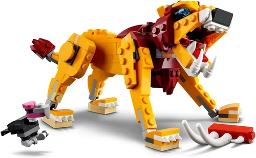 LEGO Creator 3 en 1 León Salvaje 31112 Kit de Construcción de Juguete 3 en 1 con Juguetes de Animales para Niños, Nuevo 2021 (224 Piezas)