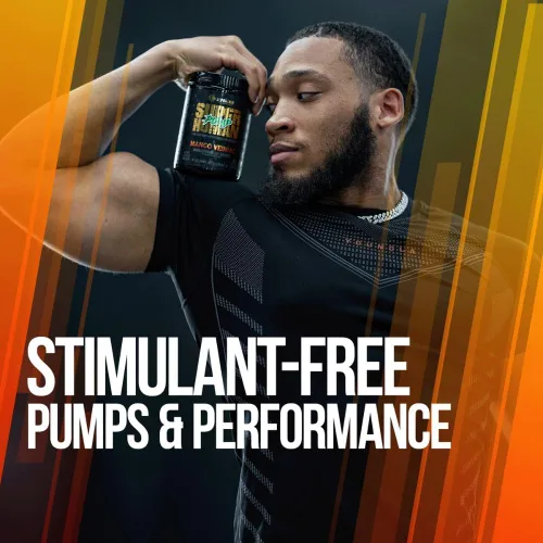 Miniatura 4 de ALPHA LION Superhuman Pump Polvo para antes de entrenar, suplemento preentrenamiento sin cafeína ni estimulantes, potenciador de óxido nítrico